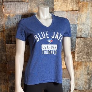 Women’s Toronto Blue Jays V-neck T-shirt Size M